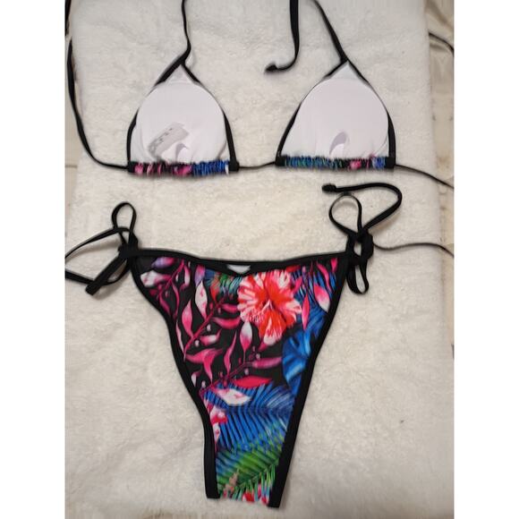 Hawaiian floral bathing suit size medium super soft - Picture 2 of 2